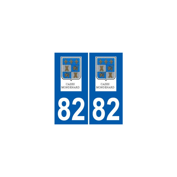 82 Septfonds escudo de armas de la etiqueta engomada de la placa de pegatinas de la ciudad