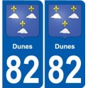 82 Septfonds wappen aufkleber typenschild aufkleber stadt