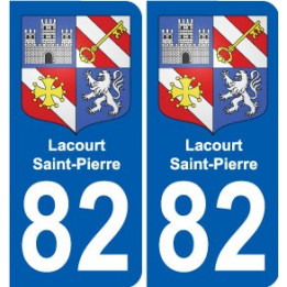 82 Septfonds coat of arms sticker plate stickers city