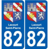 82 Septfonds wappen aufkleber typenschild aufkleber stadt