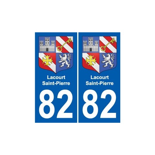 82 Septfonds escudo de armas de la etiqueta engomada de la placa de pegatinas de la ciudad