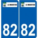 82 Lamagistère logo autocollant plaque stickers ville