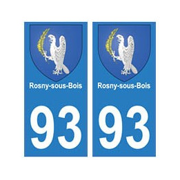 93 Rosny-sous-bois blason autocollant plaque stickers ville