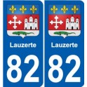 82 Septfonds stemma adesivo piastra adesivi città