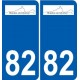 82 Septfonds wappen aufkleber typenschild aufkleber stadt