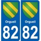 82 Septfonds wappen aufkleber typenschild aufkleber stadt