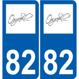 82 Septfonds wappen aufkleber typenschild aufkleber stadt