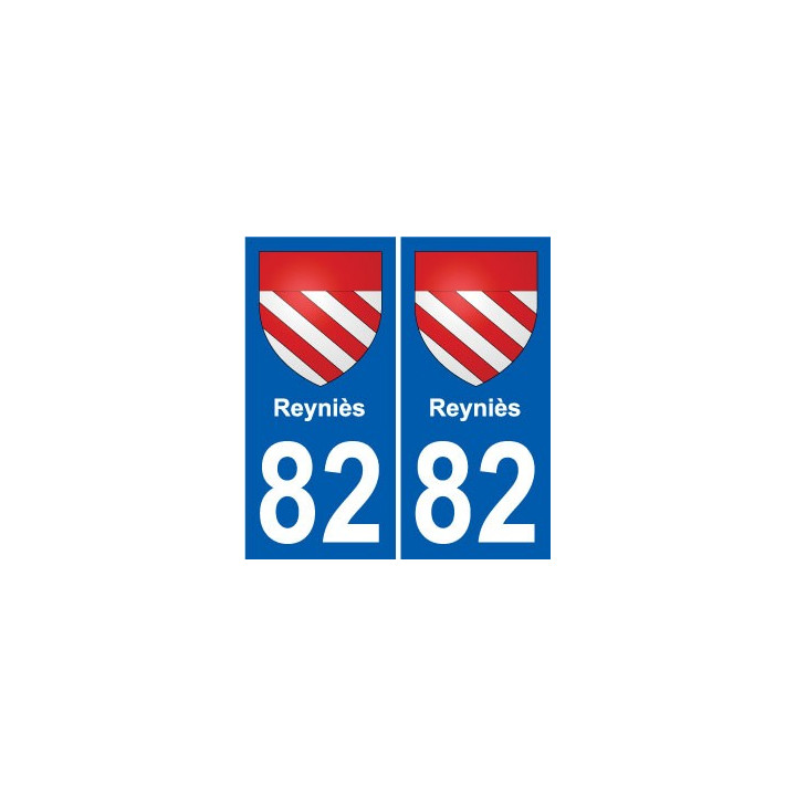 82 Septfonds escudo de armas de la etiqueta engomada de la placa de pegatinas de la ciudad