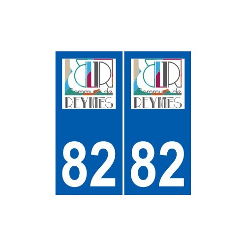 82 Septfonds stemma adesivo piastra adesivi città
