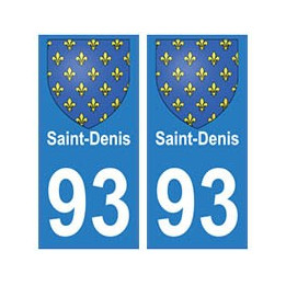 93 Saint-Denis blason autocollant plaque stickers ville