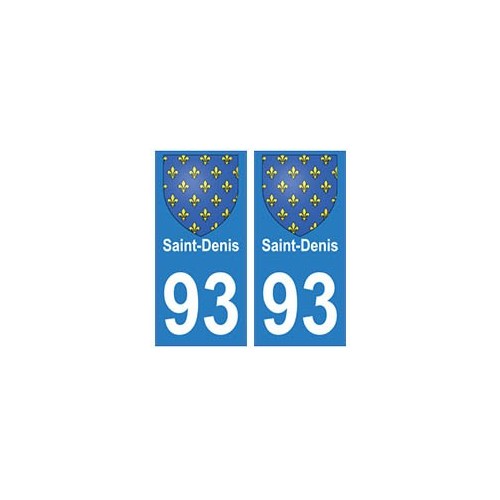 93 Saint-Denis blason autocollant plaque stickers ville