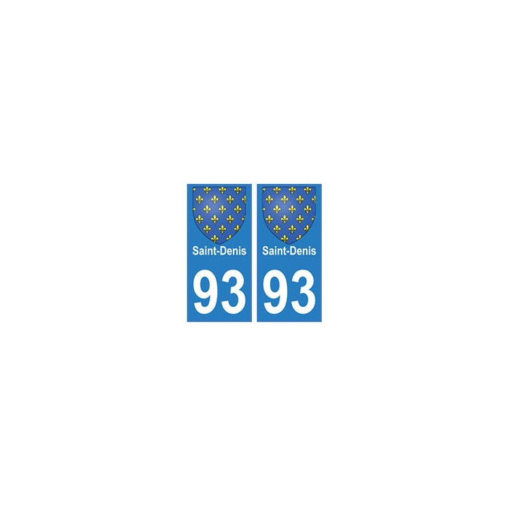 93 Saint-Denis blason autocollant plaque stickers ville
