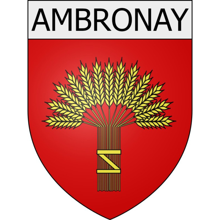 Ambronay 01 ville Stickers blason autocollant adhésif