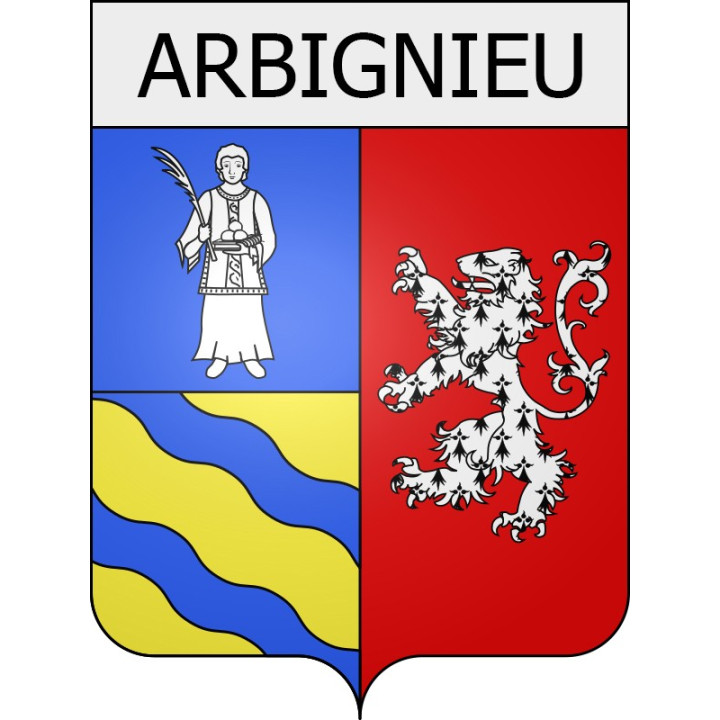 Arbignieu 01 ville Stickers blason autocollant adhésif