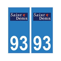 93 Saint-Denis logo autocollant plaque stickers ville