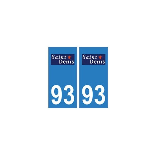 93 Saint-Denis logo autocollant plaque stickers ville