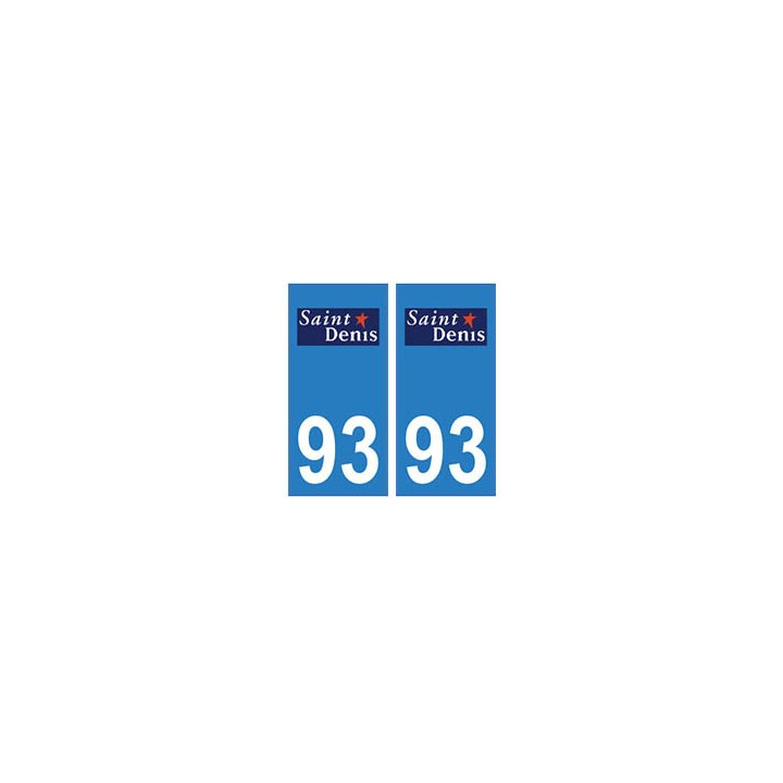 93 Saint-Denis logo autocollant plaque stickers ville