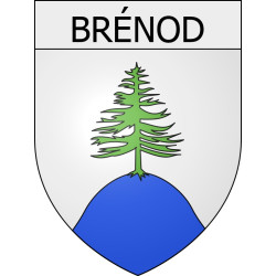 Brénod 01 ville Stickers blason autocollant adhésif