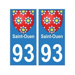 93 Saint-Ouen blason autocollant plaque stickers ville