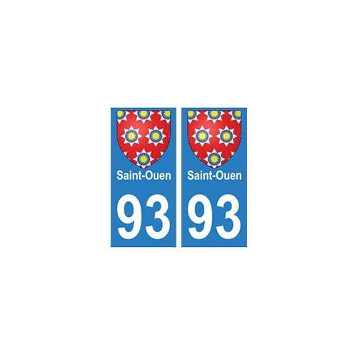 93 Saint-Ouen blason autocollant plaque stickers ville