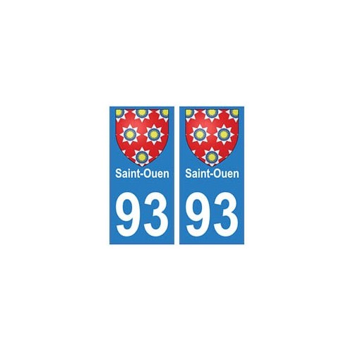 93 Saint-Ouen blason autocollant plaque stickers ville