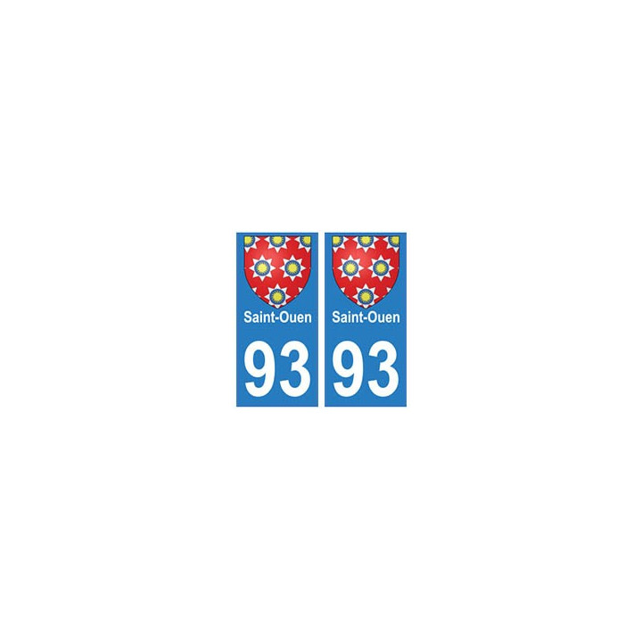 93 Saint-Ouen blason autocollant plaque stickers ville