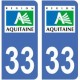 33 Gironde autocollant