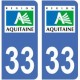 33 Gironde autocollant