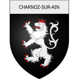 Charnoz-sur-Ain 01 ville Stickers blason autocollant adhésif