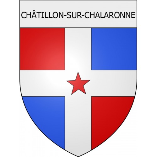 Châtillon-sur-Chalaronne 01 ville Stickers blason autocollant adhésif
