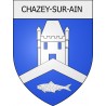 Chazey-sur-Ain 01 ville Stickers blason autocollant adhésif