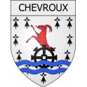 Chevroux  01 ville Stickers blason autocollant adhésif