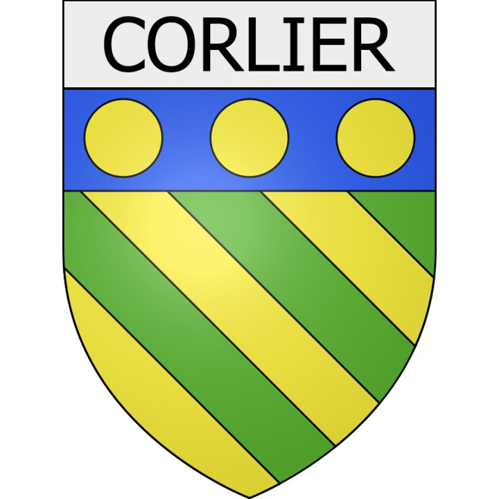 Corlier 01 ville Stickers blason autocollant adhésif