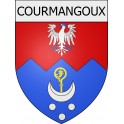 Courmangoux 01 ville Stickers blason autocollant adhésif