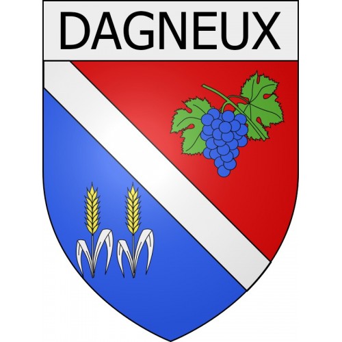 Dagneux 01 ville Stickers blason autocollant adhésif