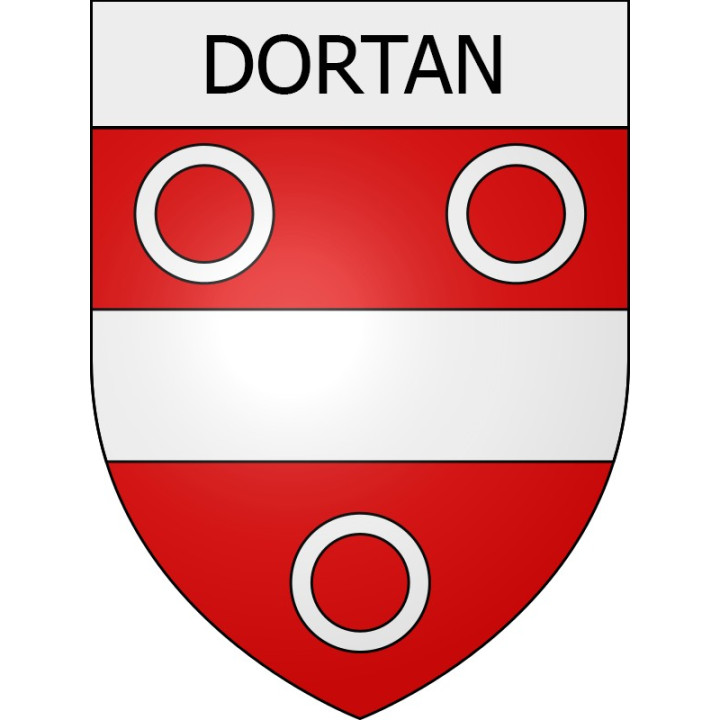 Dortan 01 ville Stickers blason autocollant adhésif