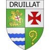 Druillat 01 ville Stickers blason autocollant adhésif