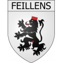 Feillens 01 ville Stickers blason autocollant adhésif