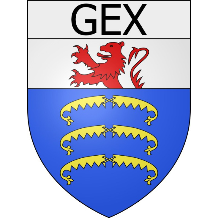 Gex 01 ville Stickers blason autocollant adhésif