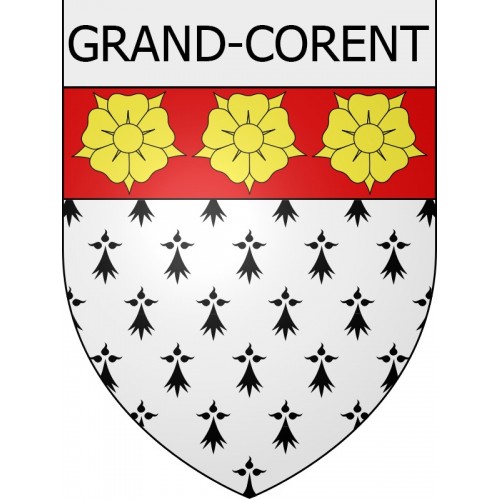 grand-corent 01 ville Stickers blason autocollant adhésif