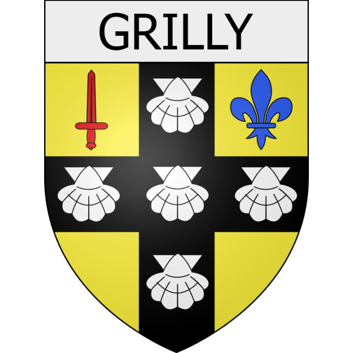 Stickers coat of arms perpignan adhesive sticker