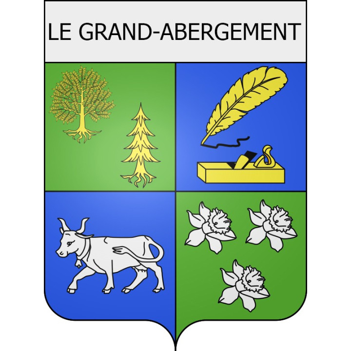 le-grand-abergement 01 ville Stickers blason autocollant adhésif
