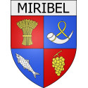 Miribel 01 ville Stickers blason autocollant adhésif