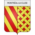montréal-la-cluse 01 ville Stickers blason autocollant adhésif
