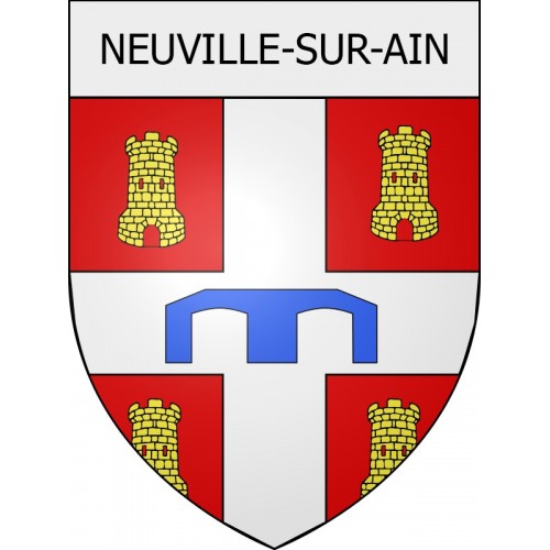 neuville-sur-ain 01 ville Stickers blason autocollant adhésif