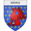 niévroz 01 ville Stickers blason autocollant adhésif