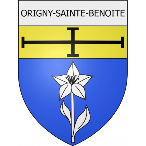 origny-sainte-benoite 01 ville Stickers blason autocollant adhésif