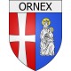 ornex 01 ville Stickers blason autocollant adhésif