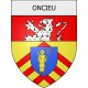 oncieu 01 ville Stickers blason autocollant adhésif