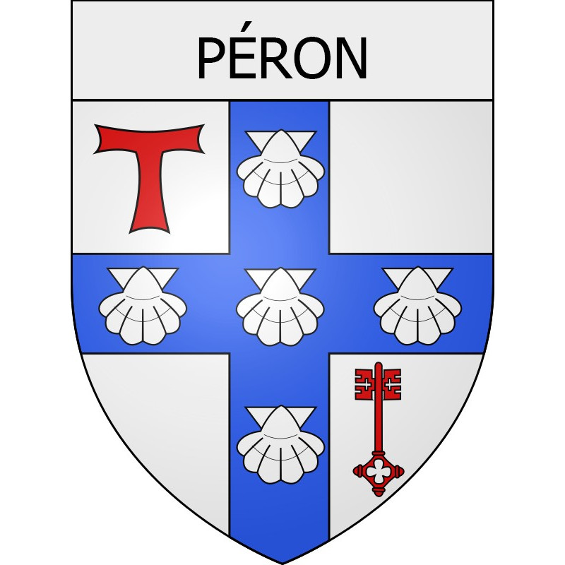 péron 01 ville Stickers blason autocollant adhésif